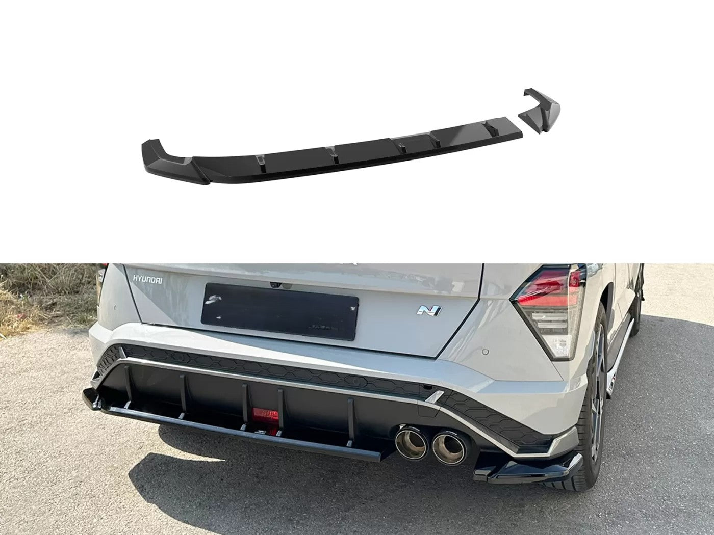 🔥REAR SPLITTER ADATTO PER HYUNDAI KONA N-LINE MK2🔥