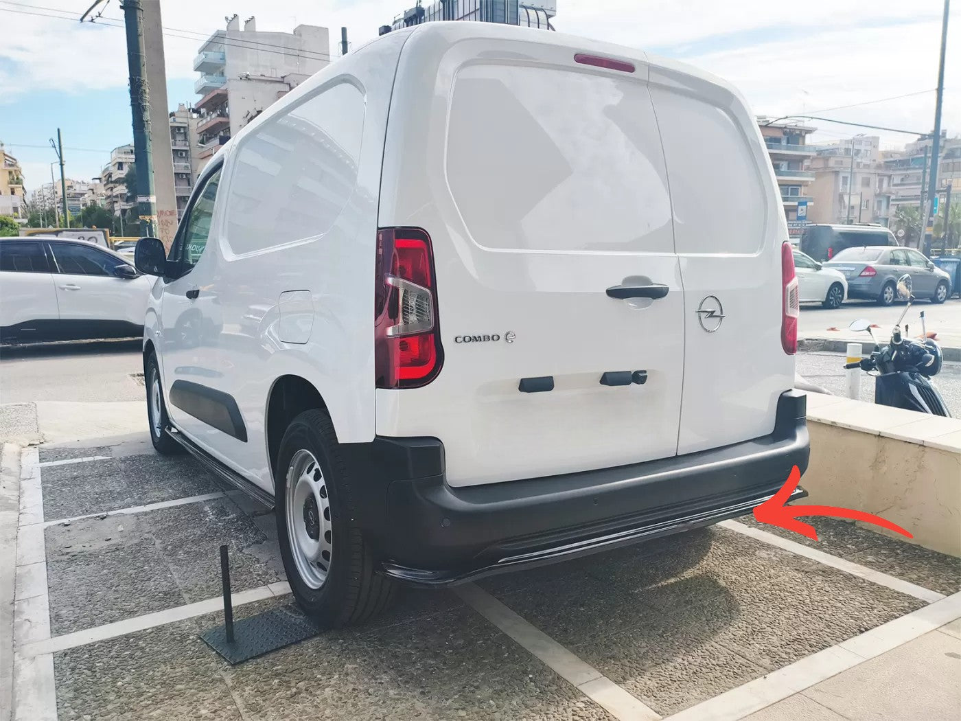 😍ART.6030 Splitter posteriore Citroën Berlingo L1 Mk3 / Peugeot Partner L1 Mk😍