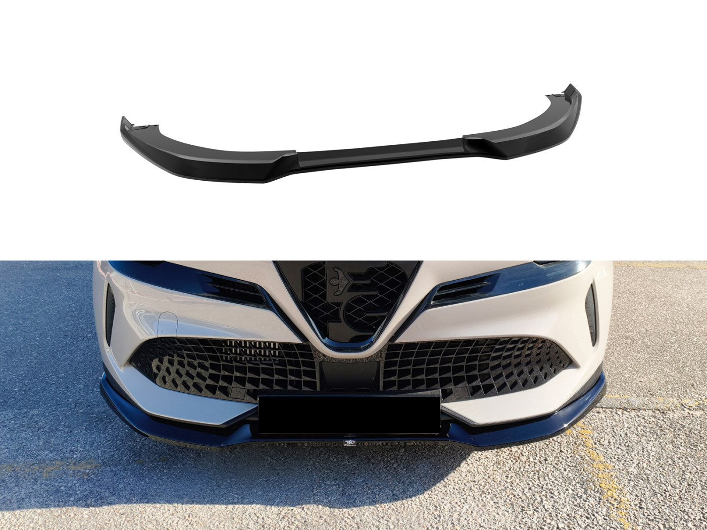 💕ART.5880  Splitter Alfa Romeo Junior 2024+NERO LUCIDO💕