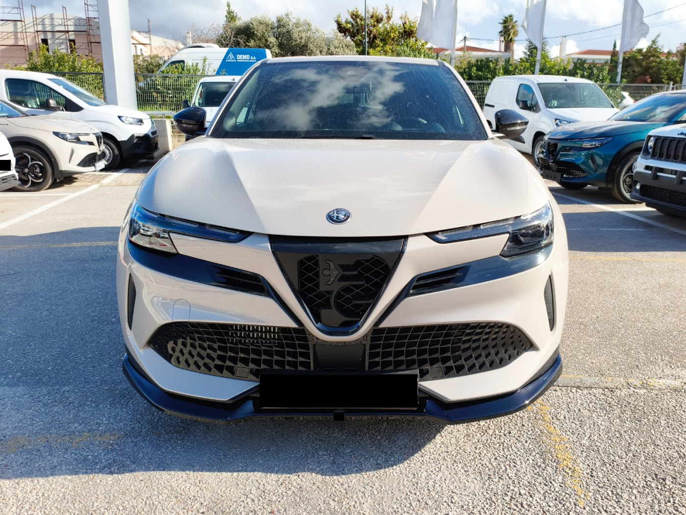 💕ART.5880  Splitter Alfa Romeo Junior 2024+NERO LUCIDO💕