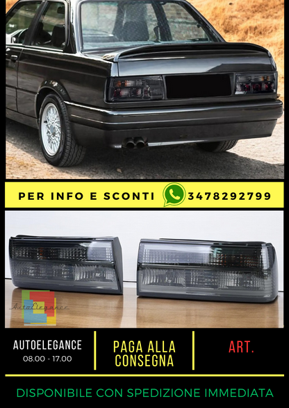 💎Smoke Black Rear Lights Suitable for BMW 3 Series E30 Facelift💎