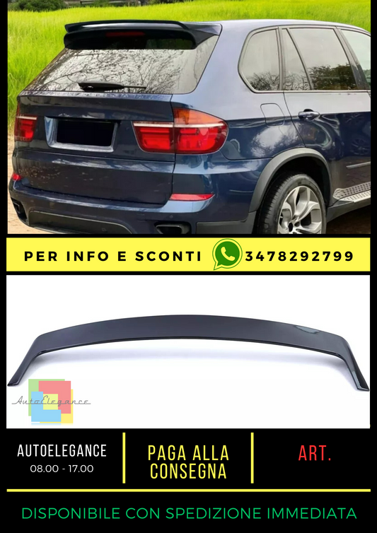 💎Glossy Black Sports Roof Spoiler Suitable for BMW X5 E70 06-13💎