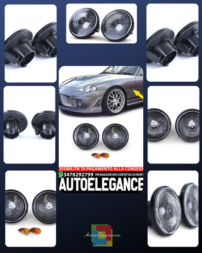 Smoked Black Clear Glass Side Marker Light for Mazda MX5 