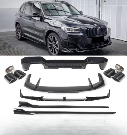 💕BODYKIT BMW X3 G01 LCI NERO  LUCIDO 2021+💕