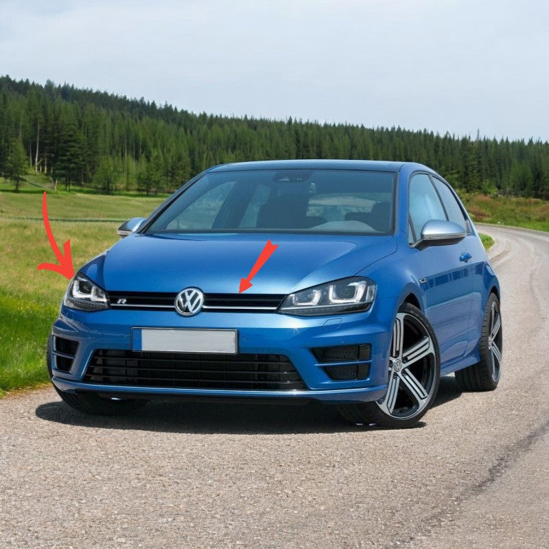 ⭐Fari 3D LED Flowing Dynamic per VW Golf 7 VII 12-17 Griglia R-line Look⭐
