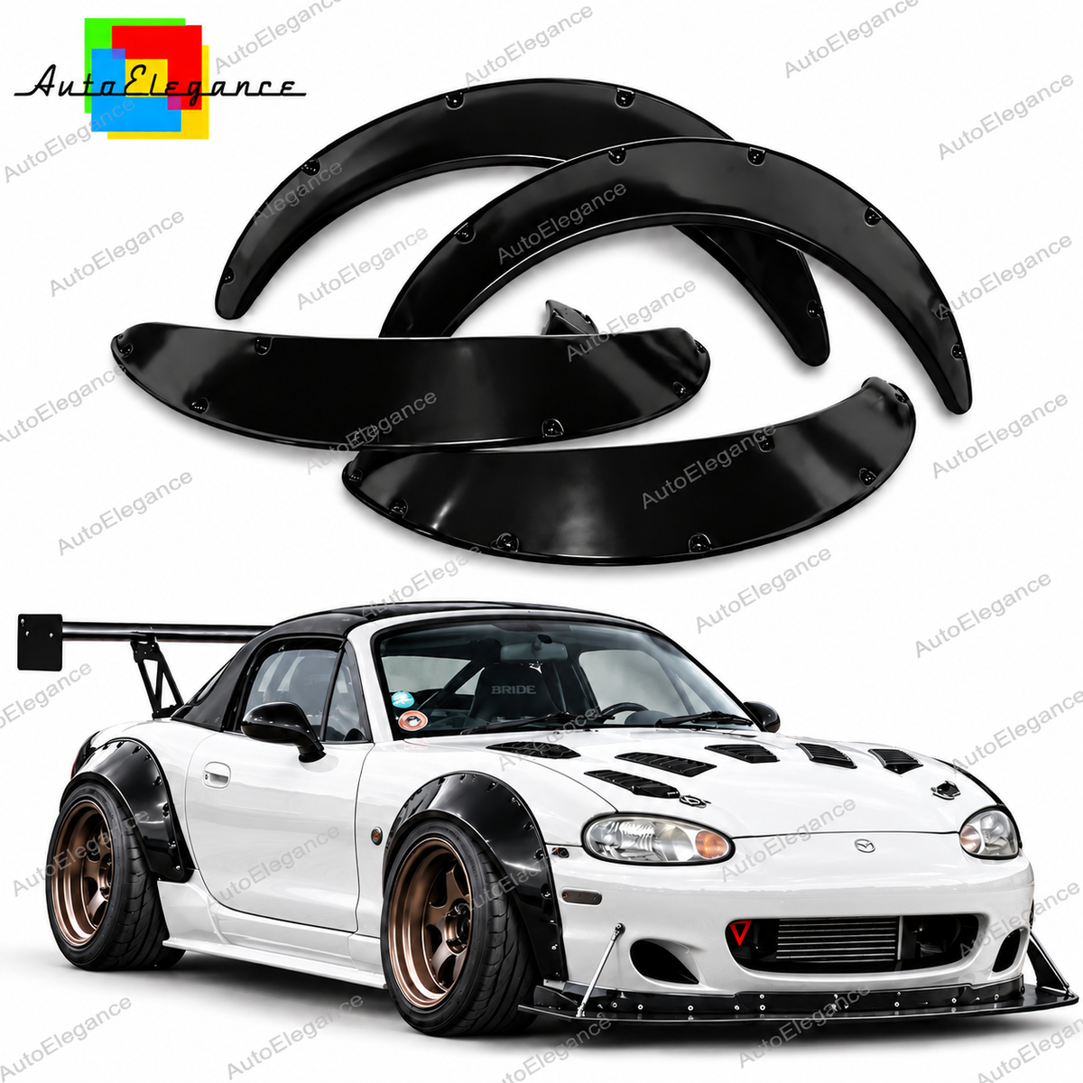 👉ART.10888 Kit passaruota larghi adatto per Mazda MX5 Miata 1998-2005 NB👈