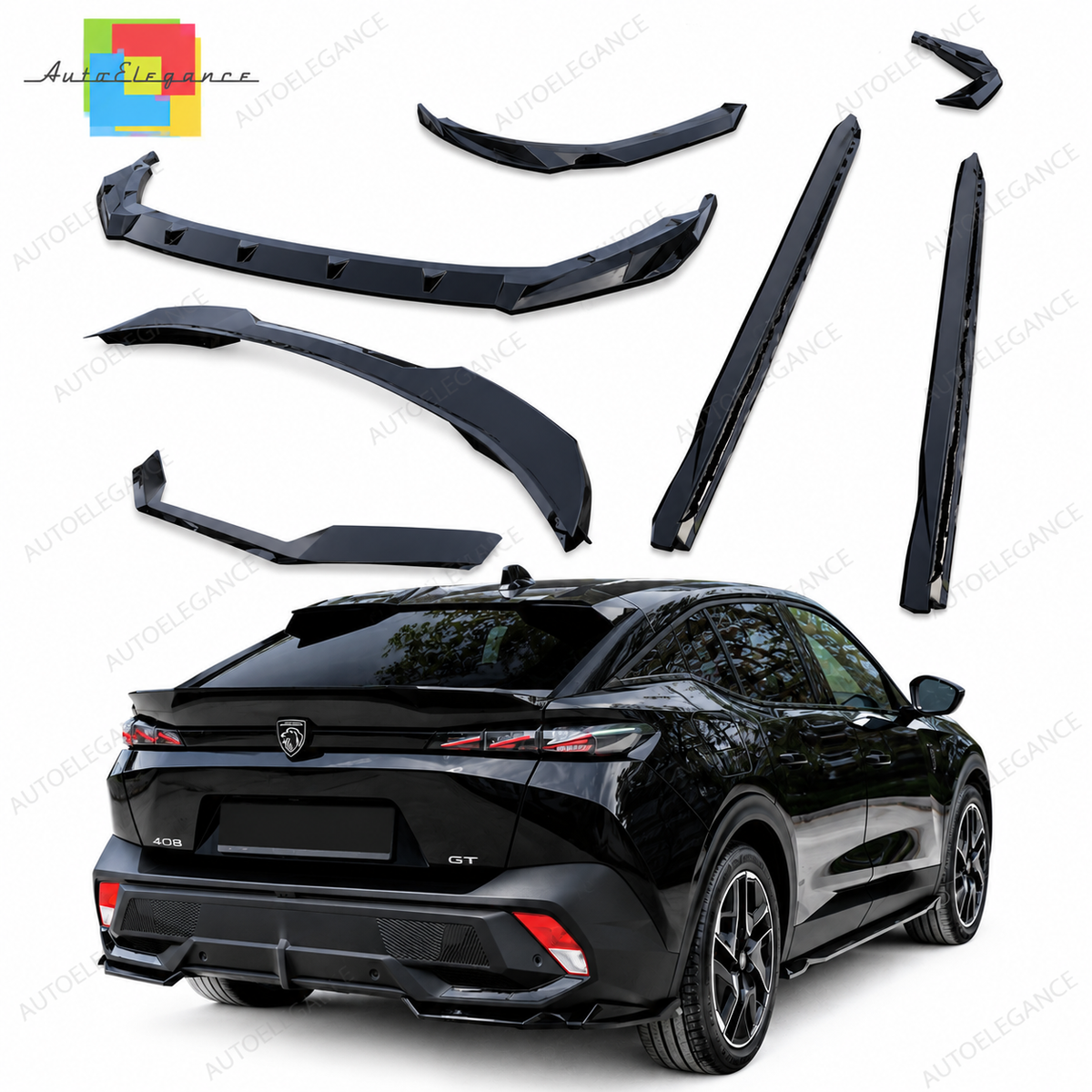 👉ART.10746 Bodykit adatto per Peugeot 408 GT (P54) (2022+)👈