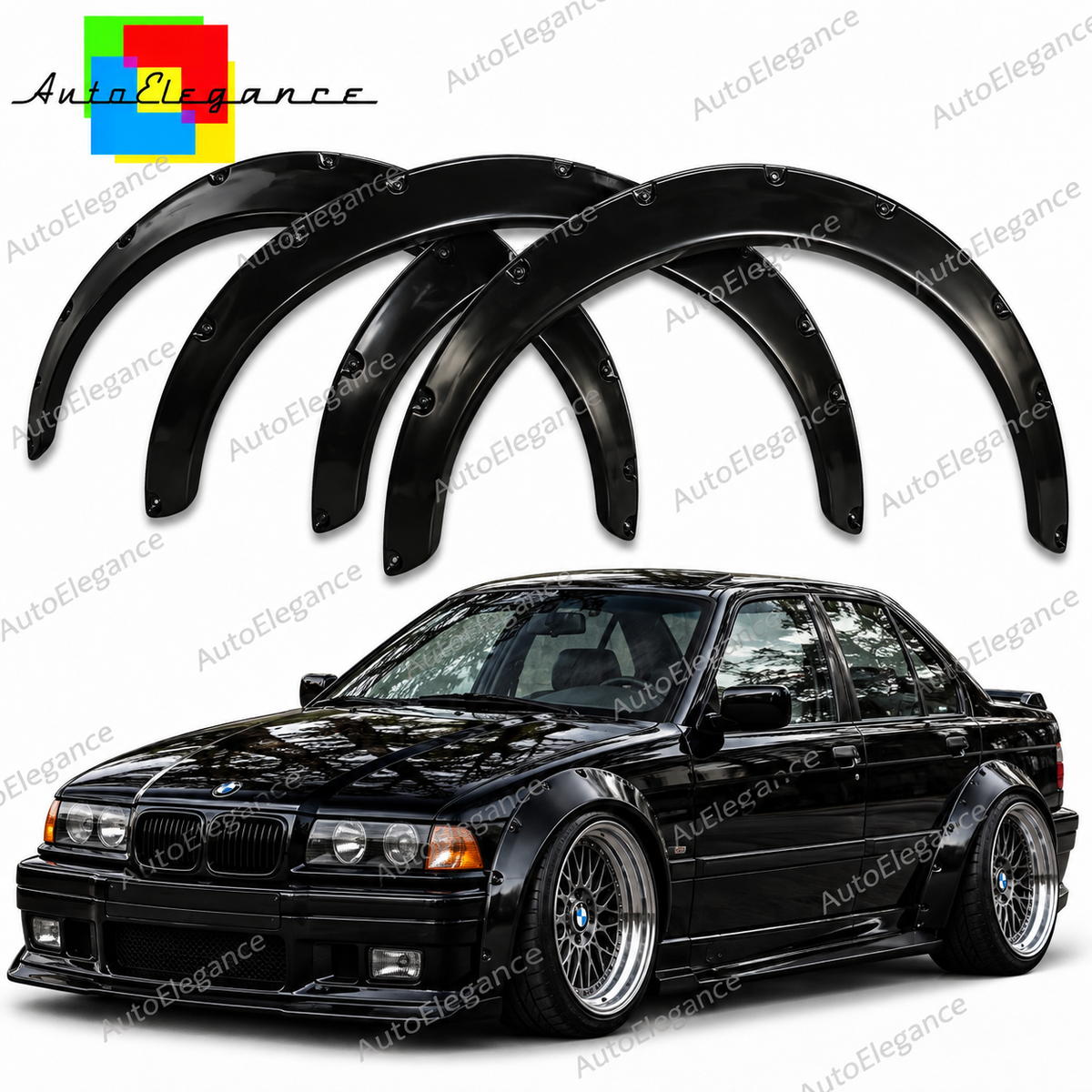 BODYKIT E36 + COUPE REAR LIGHTS WITH WHITE INDICATOR