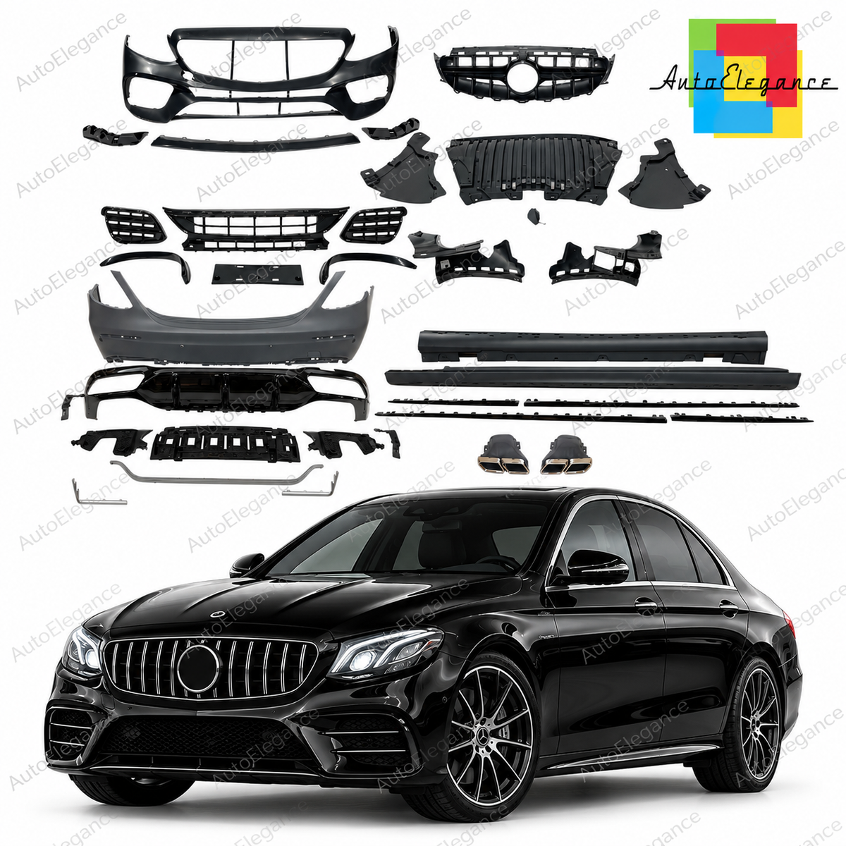 👉ART.11089 BodyKit adatto per Mercedes W213 2016-2019 look AMG E63👈