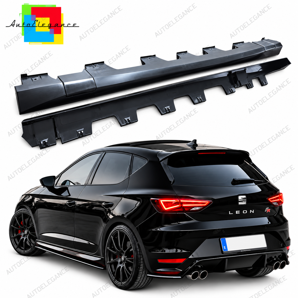👉ART.8313 MINIGONNE INJEKTION AERO LEON 5F - A3 8V - GOLF 7 2012-2020 ABS👈