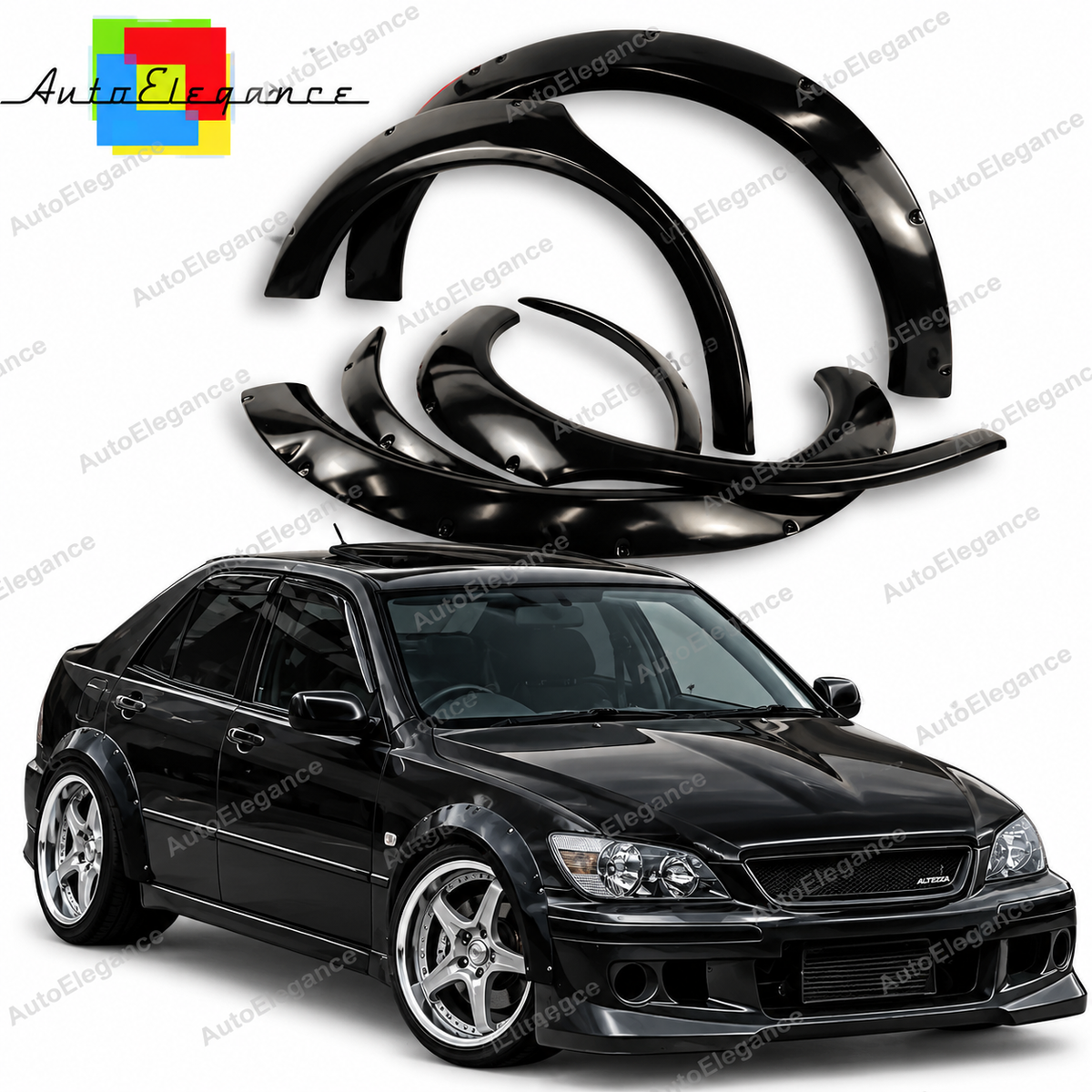 👉ART.10878 Kit passaruota larghi adatto per  Lexus IS 1998-2005👈