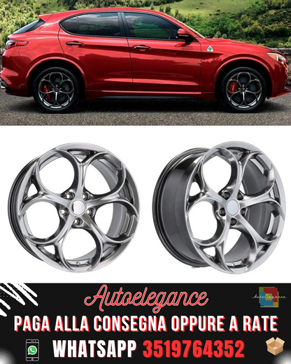 CERCHI CERCHIO IN LEGA 19" Adatto per ALFA ROMEO CHEVROLET FIAT JEEP MASERATI