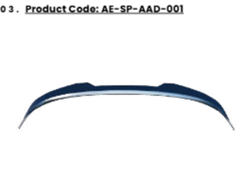 ART.2381   SPOILER  CUPRA LEON  MK1 FACELIFT 2024+