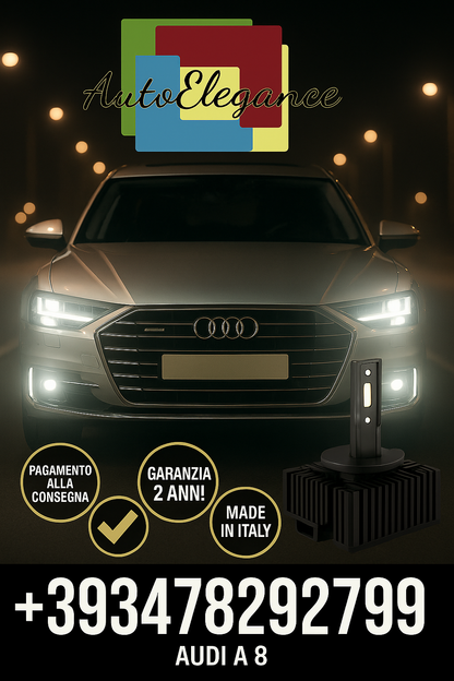 COPPIA LAMPADE D2S LED DA XENON A LED PER   AUDI A8