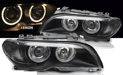 FARI ALLO XENO ANGEL EYES BLACK adatto a BMW E46 03-06 COUPE CABRIO