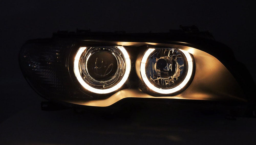 FARI ALLO XENO ANGEL EYES BLACK adatto a BMW E46 03-06 COUPE CABRIO