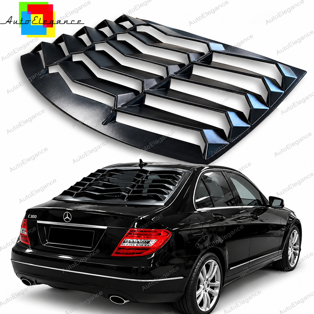 👉ART.10897 Louver lunotto posteriore adatto per Mercedes-Benz C Class 07-14👈