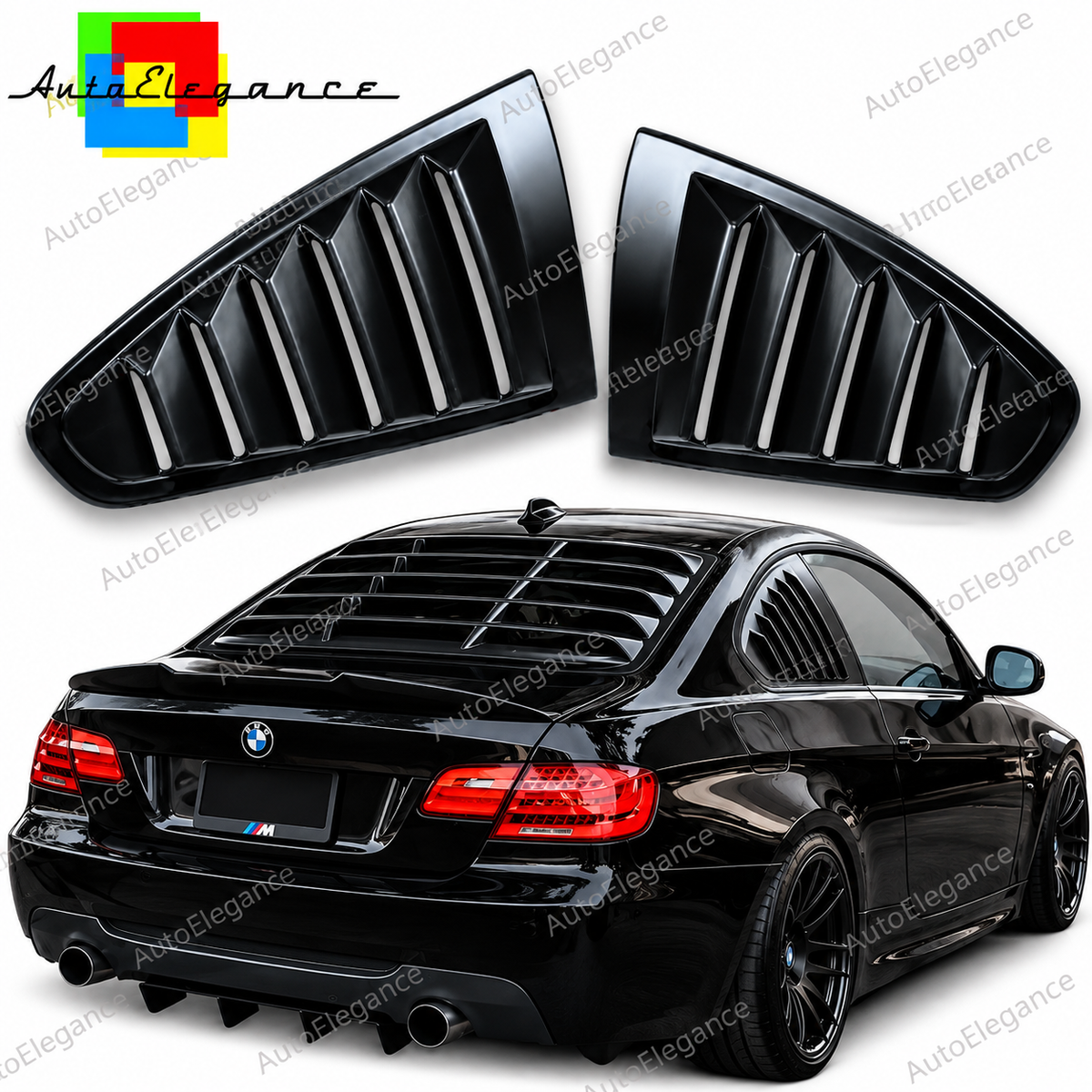 👉ART.10799 Louvers Vetri Laterali adatto per BMW 3 Series 2006-2013 E92 Coupé👈