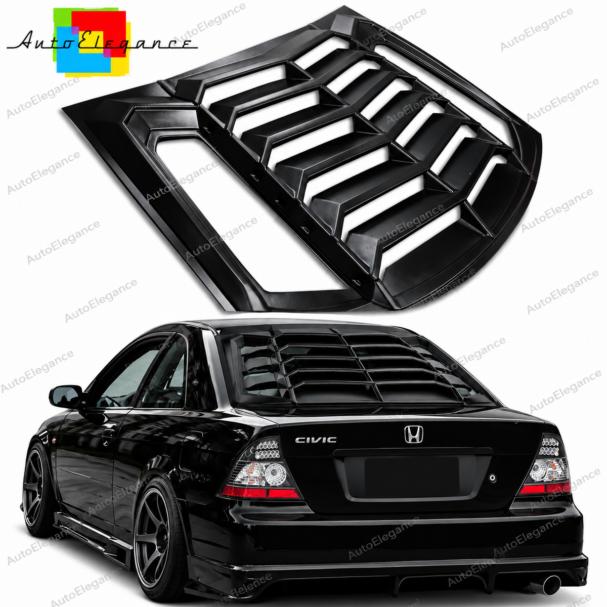 👉ART.10870 Louver lunotto posteriore adatto per Honda Civic 2000-2005👈