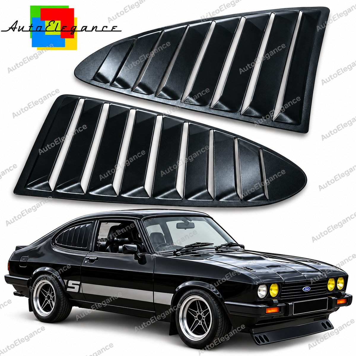 👉ART.10838 louver lunotto vetri adatto per  Ford Capri 1978-1986 MK3👈