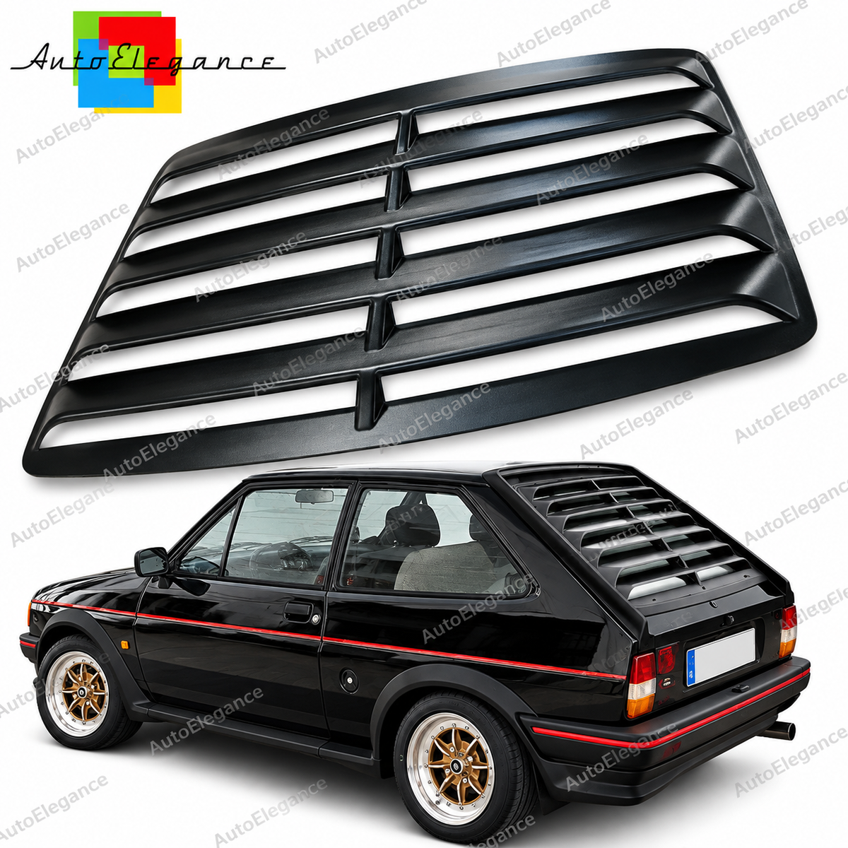 👉ART.10836 Louver lunotto posteriore adatto per Ford Fiesta MK1/XR 1976-1983👈