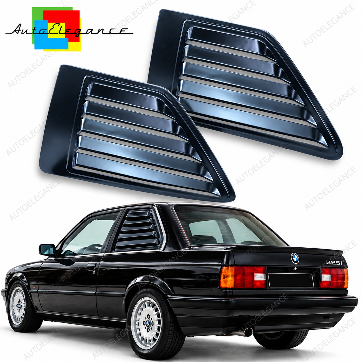 👉ART.10821 Louver lunotto Vetri adatto  per BMW 3 Series 82-94 E30 Coupe👈