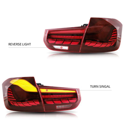 💎TAILLIGHTS SUITABLE FOR BMW 3 series F30 F35 F80 2012-2018 BLACK 💎
