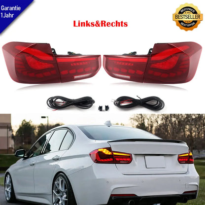 💎TAILLIGHTS SUITABLE FOR BMW 3 series F30 F35 F80 2012-2018 BLACK 💎