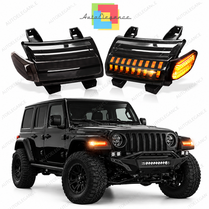 👉ART.10930 Fari LED Parafango Laterali Freccia per Jeep Wrangler JL Gladiator👈