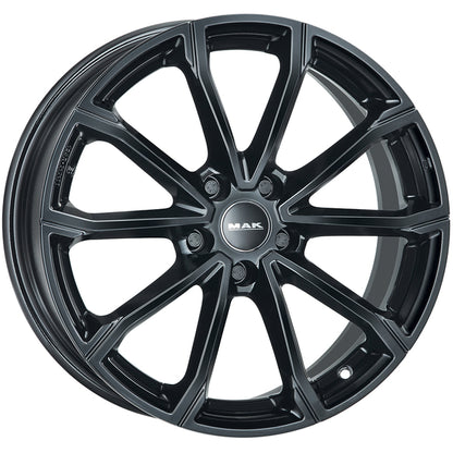 CERCHI CERCHIO IN LEGA 17" 18" 19" Adatto per AUDI A6 MAK DAVINCI NERO LUCIDO