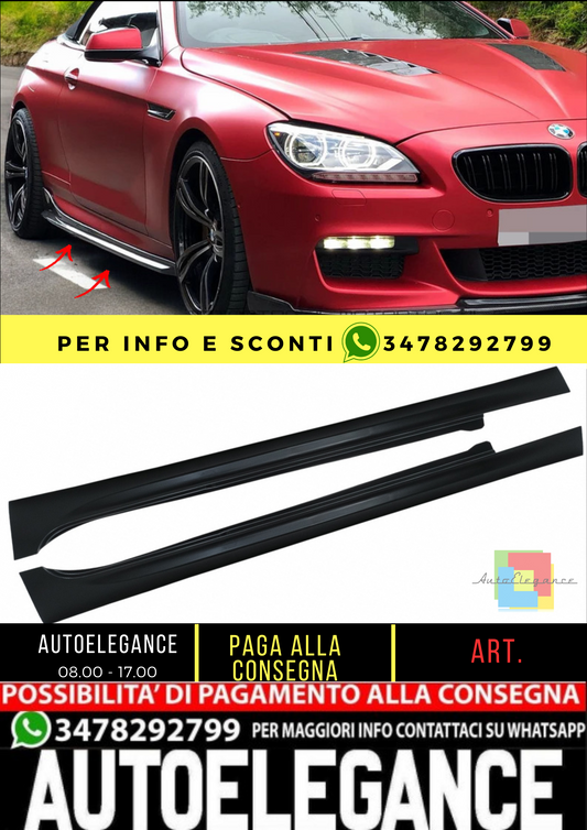 ⭐Minigonne laterali adatte per BMW Serie 6 F06 Gran Coupe 11-17 M6 Design⭐