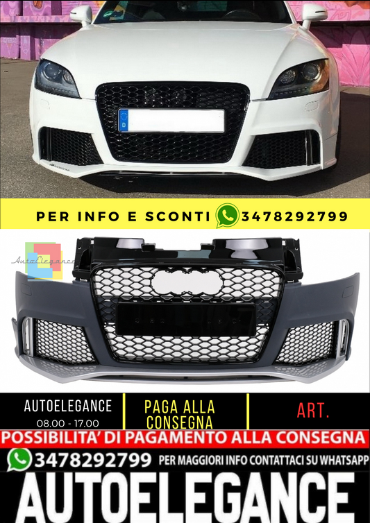 💥Front bumper suitable for Audi TT 8J Cabriolet Coupe (2006-2014) RS 8S T💥 