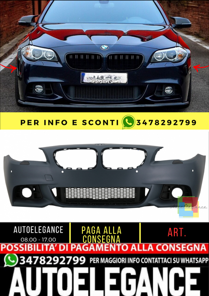 ⭐Paraurti anteriore adatto per BMW Serie 5 F10 F11 LCI Berlina Touring 15-17⭐