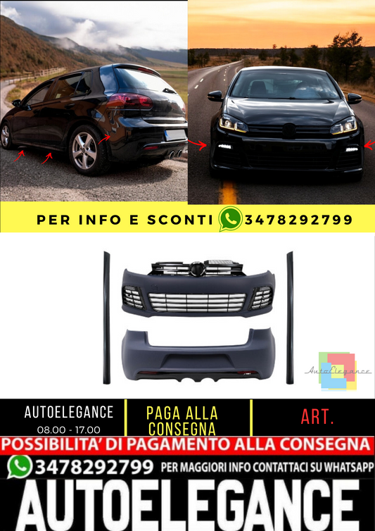 💥BODYKIT SUITABLE FOR VW Golf VI 6 Mk6 08-13 R20 Design💥