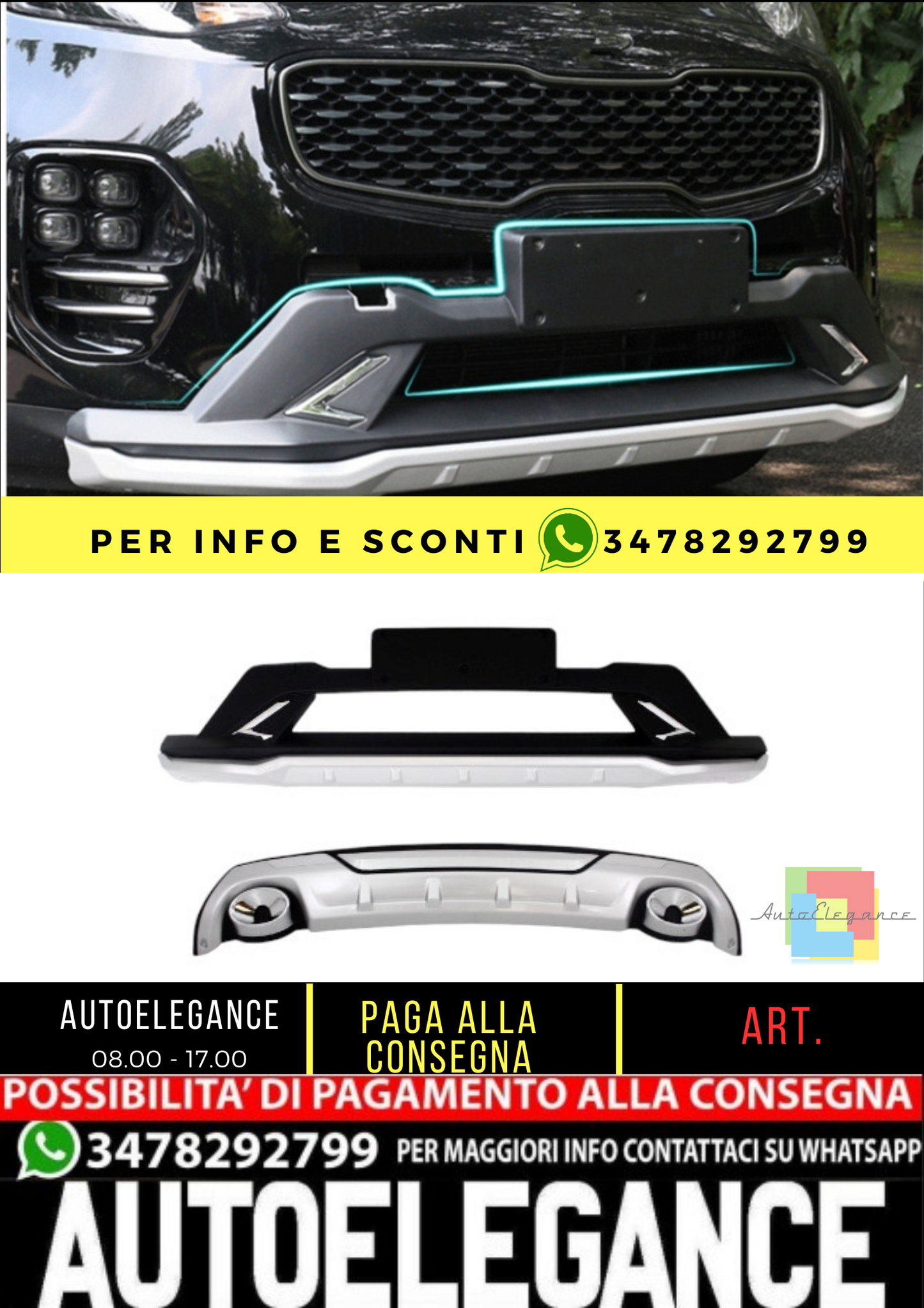 ⭐Piastre di protezione fuoristrada adatte per Kia Sportage MK4 QL 16-18 K⭐