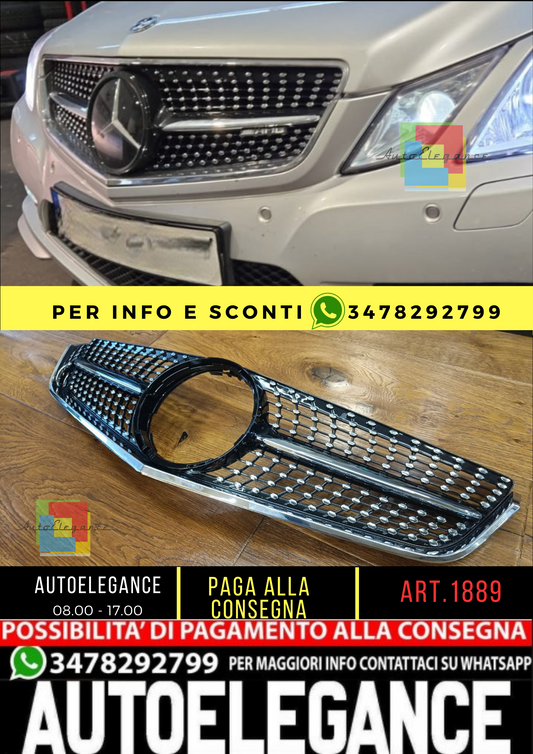 💥1889 GRIGLIA CLASSE E W207 C207 A207 2009-2013 COUPE CABRIO LOOK AMG DIAMANT💥