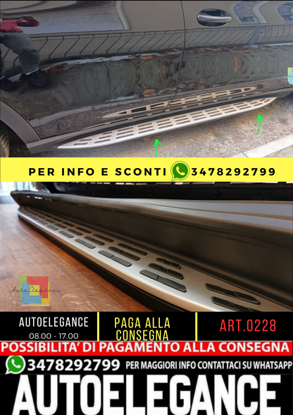 💥0228 PEDANE ADATTO PER MERCEDES GLE W167 2019-2023 SUV SATINATE💥