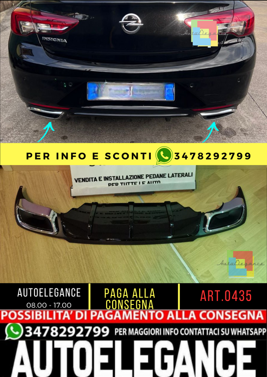 💥0435 DIFFUSORE ADATTO PER INSIGNIA B STATION 2018+ NERO LUCIDO💥