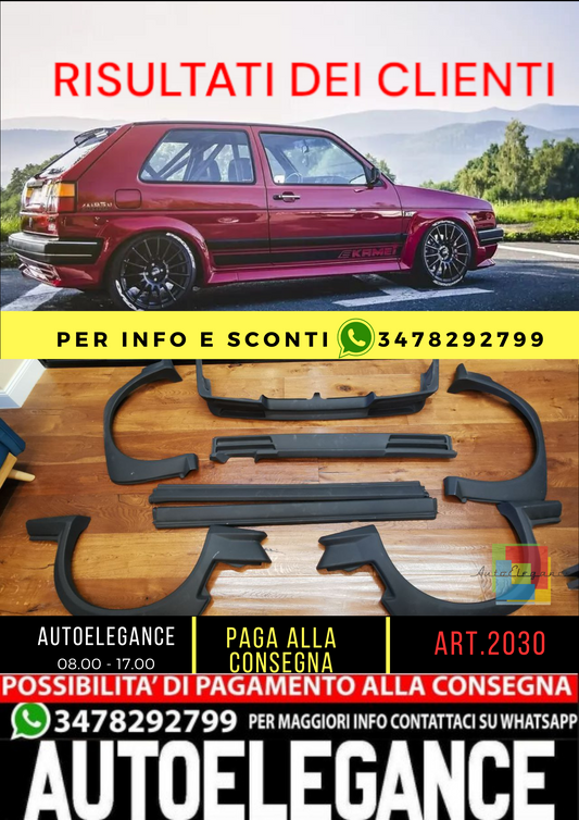 💥2030 BODYKIT SUITABLE FOR VW GOLF 2 MK2 3/5 DOORS RAW💥 