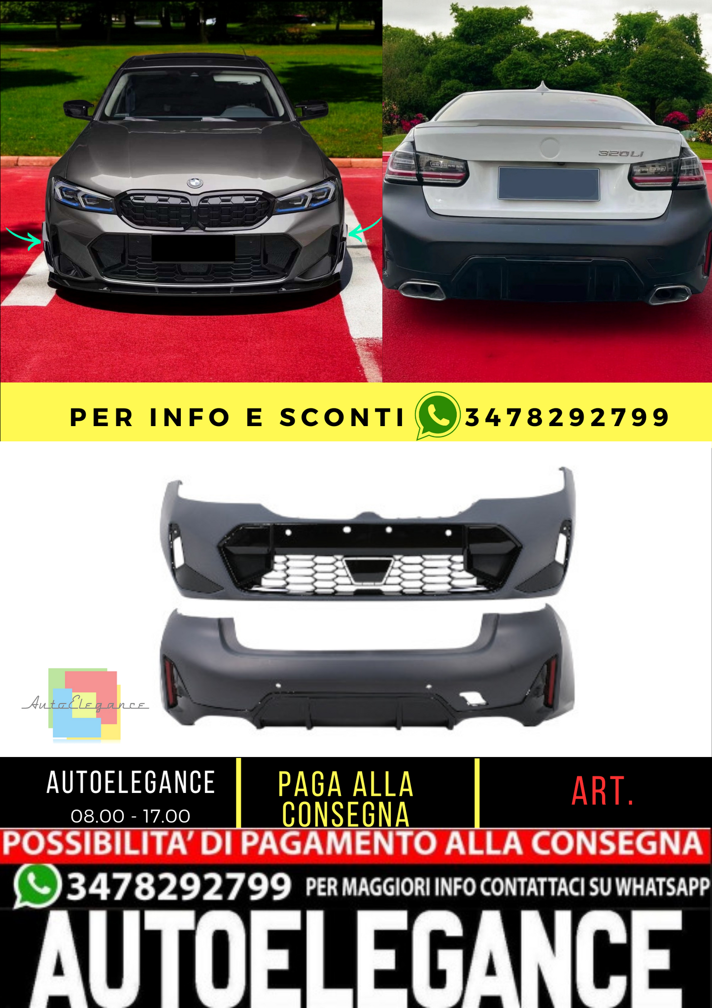 ⭐ BODYKIT SUITABLE FOR BMW 3 Series Sedan G20 LCI (2023-) M-Tech Design ⭐ 