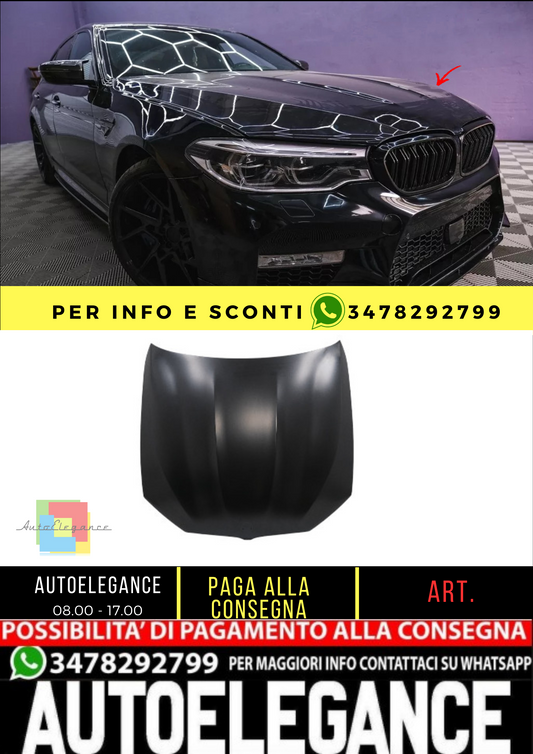 💥Cofano motore adatto per BMW Serie 5 G30 Berlina G31 Touring G38 (2017-2019)💥