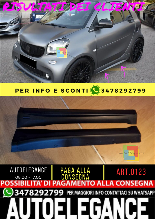 💥0123 MINIGONNE ADATTO PER Smart 453 look Brabus💥