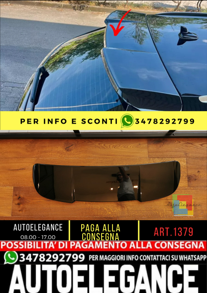 💎1379 Spoiler ADATTO PER AUDI A6 C8 Avant Rear Spoiler Nero lucido ABS / 18+💎