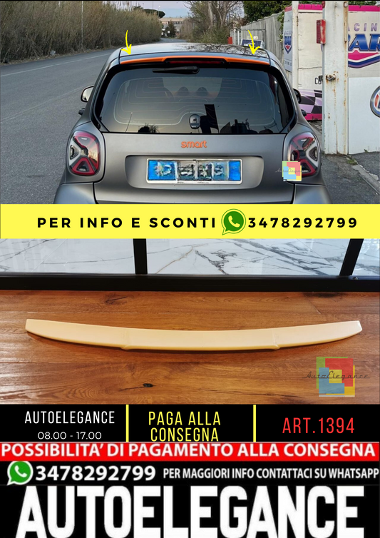 💥1394 SPOILER TETTO ADATTO PER SMART 453 LOOK BRABUS GREZZO💥