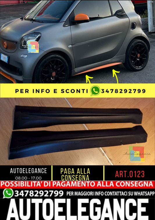 💥0123 MINIGONNE SMART 453 FORTWO ABS LOOK BRABUS (GREZZE)💥