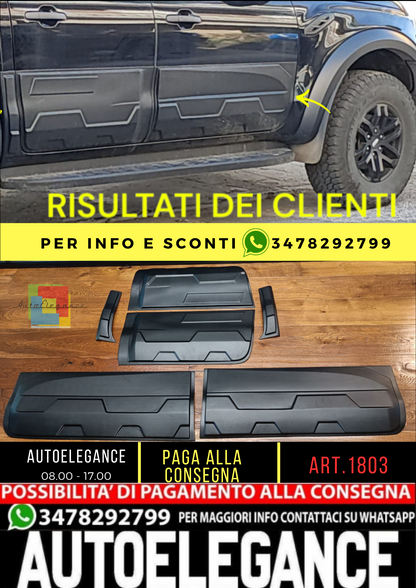⭐1803 PROTEZIONE PORTIERE RANGER T6 T7 T8 2012-2022 LOOK JUMBO NERO OPACO⭐