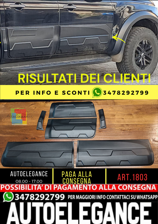⭐1803 PROTEZIONE PORTIERE RANGER T6 T7 T8 2012-2022 LOOK JUMBO NERO OPACO⭐
