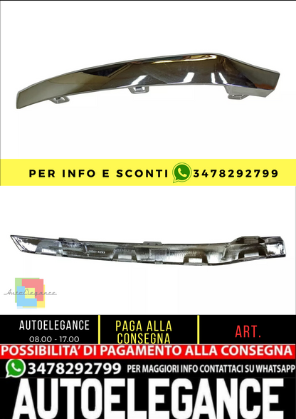 ⭐Paraurti adatto per MercedesBenz X253 GLC 2015 - 2018 Inferiore Cromo Sinistro⭐