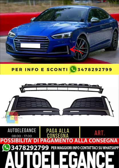 💥SET GRIGLIA DI VENTILAZIONE S Line ADATTO PER   Audi A5 16-19💥