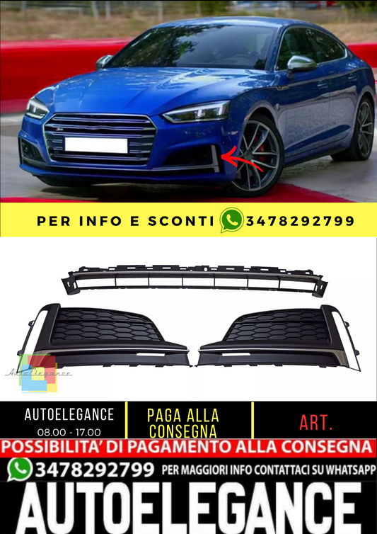 💥SET GRIGLIA DI VENTILAZIONE S Line ADATTO PER   Audi A5 16-19💥